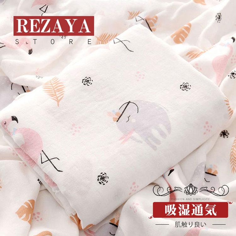 赤ちゃん おくるみ ベビー タオルケット ブランケット バスタオル ガーゼ 柄 オールシーズン ふんわり ガー ゼタオル 湯上りタオル Y Babytowel024 Rezayastore 通販 Yahoo ショッピング