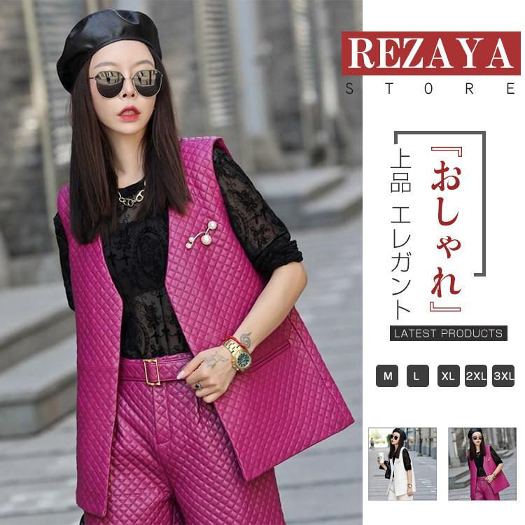 正規認証品 新規格 カジュアル レザーベスト 春夏秋冬 ジレベスト ベスト ベスト前開き