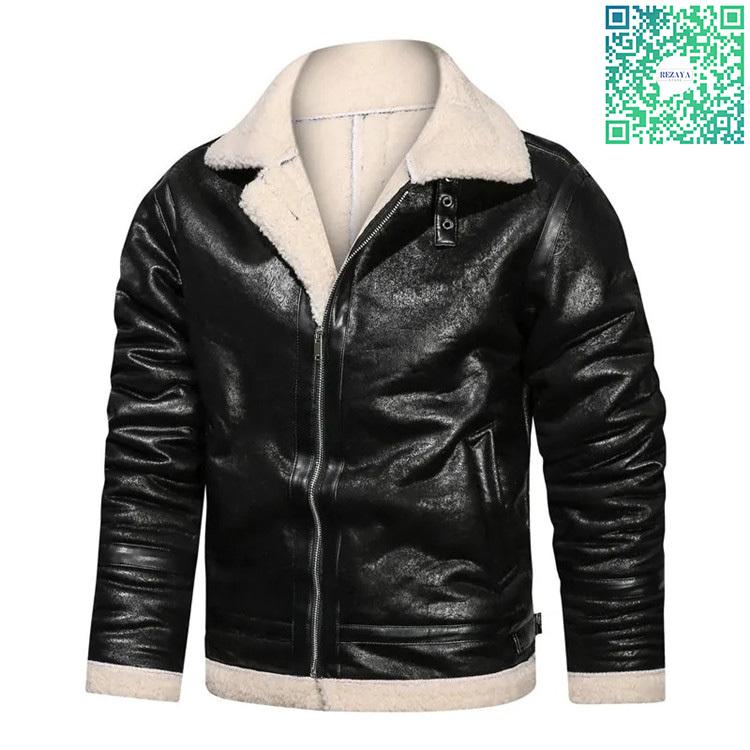 予約 メンズ革ジャン ムートンコート レザージャケット 裏起毛 ムートンジャケット メンズジャケット バイクジャケット ライダースジャケット お兄系 ムートンコート おまけ付 了承済み