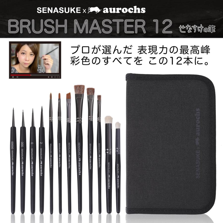 せなすけ監修】aurochs × SENASUKE BRUSH MASTER 12本セット プロ