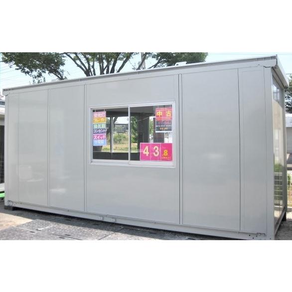 中古ユニットハウス4坪(CT-54J　三協フロンテア製)　プレハブ　倉庫　仮設ス-パ-ハウス　東北・関東・近県　仮設事務所　店舗　物置倉庫(メ-カ-整備品＆１年保証付)