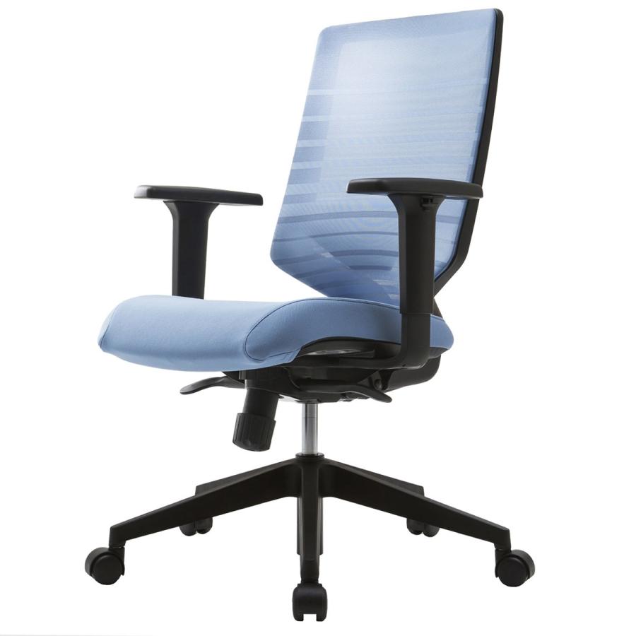 [個人宅配送可能商品]FURSYS T30オフィスチェア 可動肘 ブルー FHTN302RF007 アールエフヤマカワ
