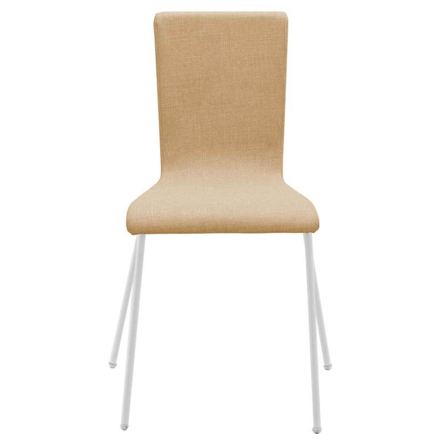 [SET]ファブリックチェア キャメル ホワイト脚（4脚セット）RFC-FPCMWF | アール・エフ・ヤマカワ | 01