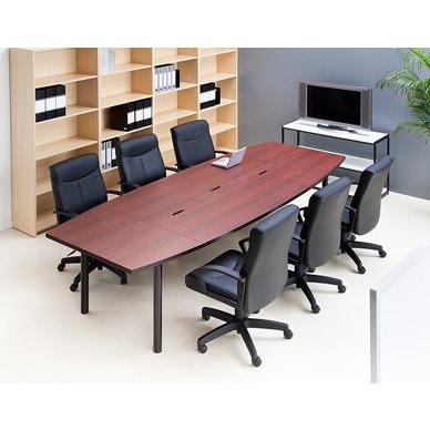 ユニット式大型会議テーブル W3000×D1200 ダークローズ RFPC-201
