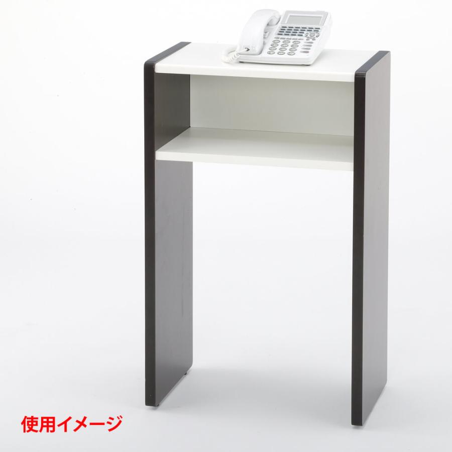個人宅配送可能商品】木製テレフォンテーブル ダークII SHWA-002DB2