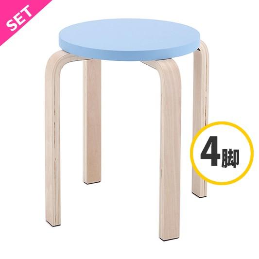 アール・エフ・ヤマカワ [個人宅配送可能商品]木製丸椅子ラウンド