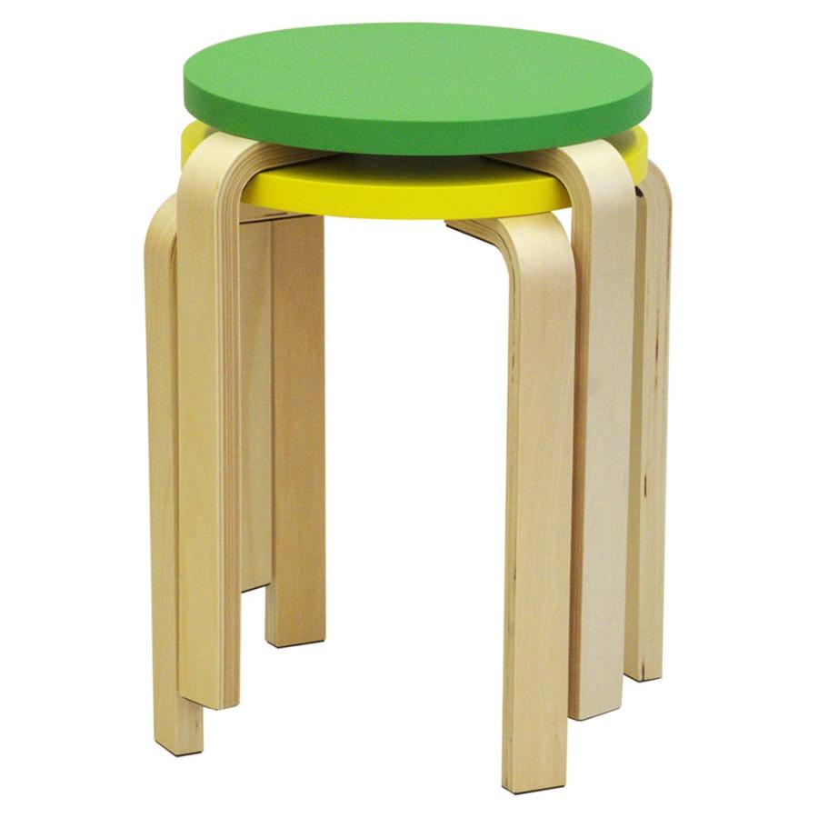 (個人宅配送可能商品)木製丸椅子  グリーン  4脚セット  Z-SHSC-1GN-4SET アールエフヤマカワ｜rf-yamakawa-y｜02