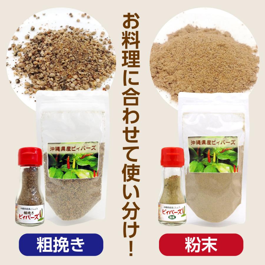 沖縄県産 島こしょう 粗挽き ピィパーズ 20g 沖縄 ヒハツ 島胡椒