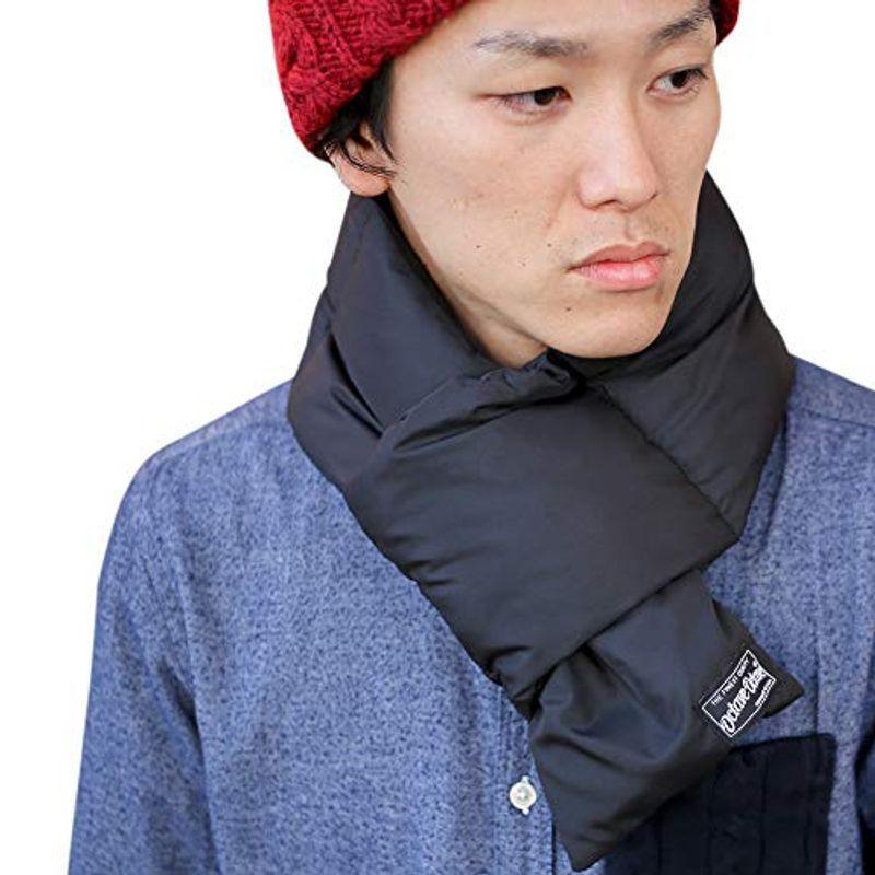 1464円 21激安通販 ダウン フェザー マフラー Down Feather Muffler 男女兼用 メンズ レディース スヌード ネックウォーマー ブラック