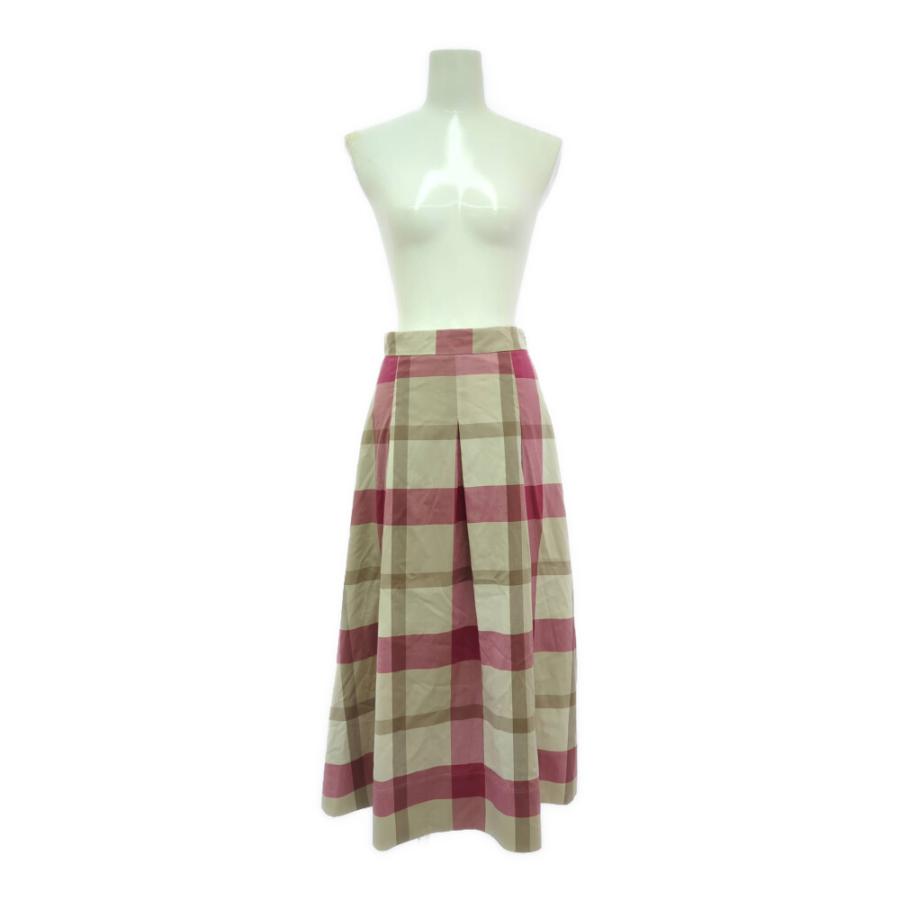 ブルーレーベルクレストブリッジ タータンチェック フレアスカート