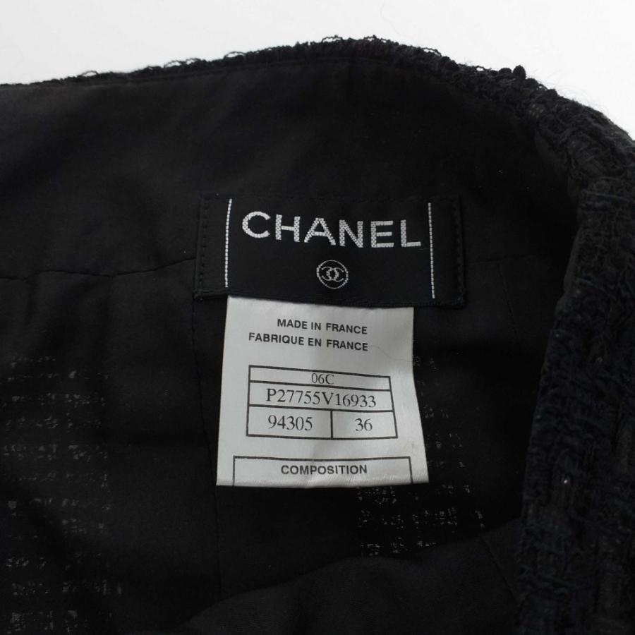 CHANEL（シャネル） ツイードタイトスカート/P27755V16933/36/ブラック