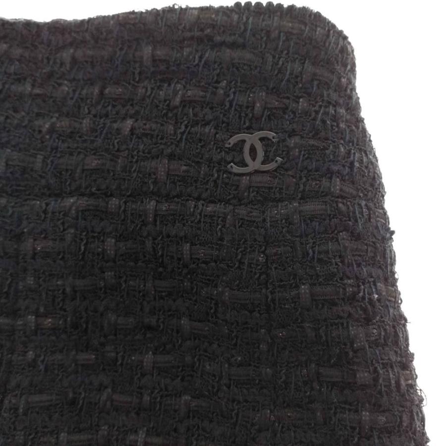 CHANEL（シャネル） ツイードタイトスカート/P27755V16933/36/ブラック