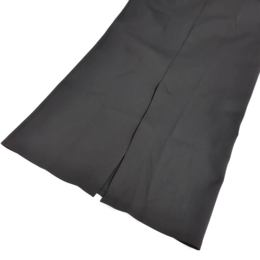 美品✨ The row ザロウ ロングスカート フレア ウエストゴム 黒 XS THE ROW ザロウ ALUMO SKIRT ストレッチ ロングタイトスカート フレア
