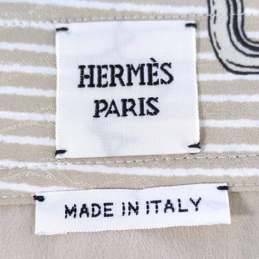 HERMES（エルメス） シルク スカーフ柄 ラップ タイトスカート