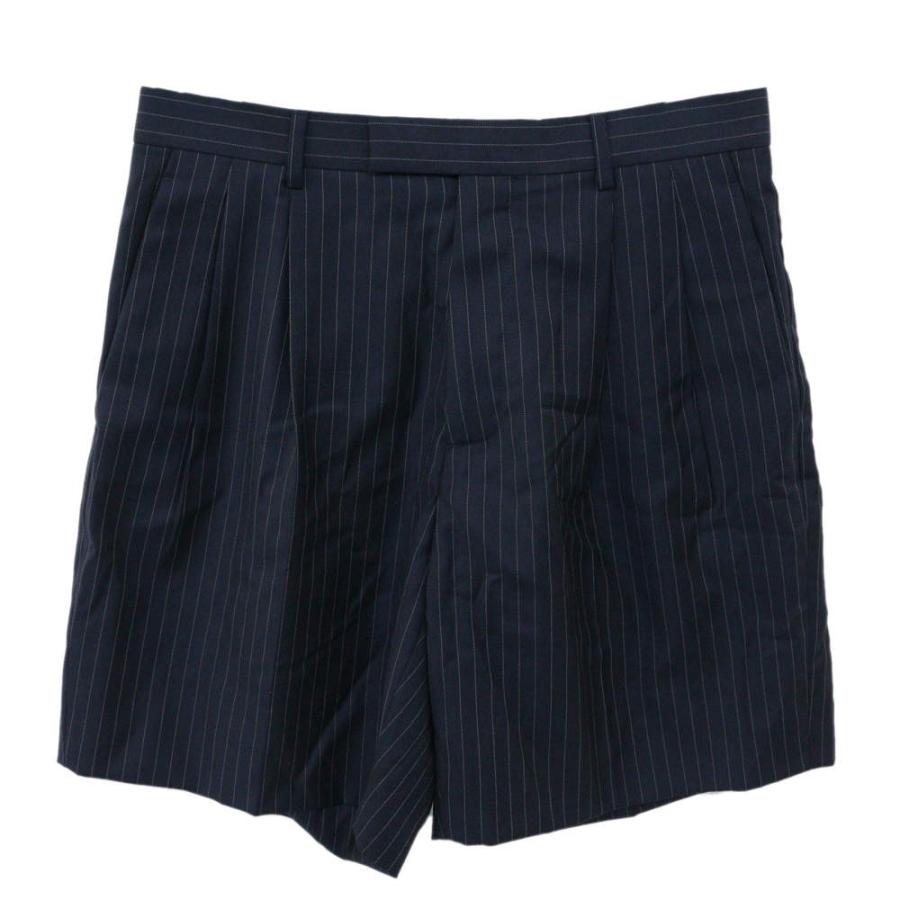 美品・ディオールオム ストライプ・ハーフパンツ/563C154E3288/48