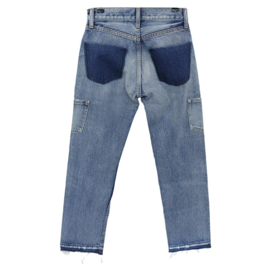 マウジー SIDE RESTORED POCKET STRAIGHT ストレートパンツ デニム  