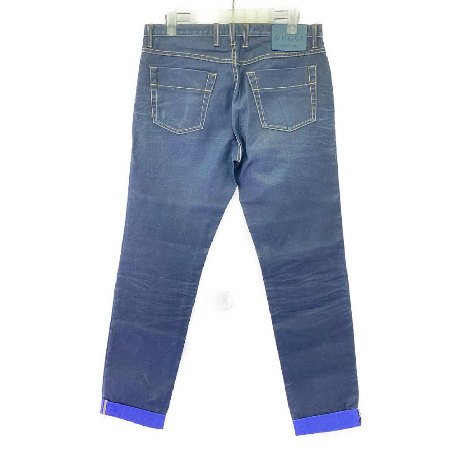 GUCCI（グッチ） ストレートパンツ/314,419XZ859/44/ネイビー/GUCCI