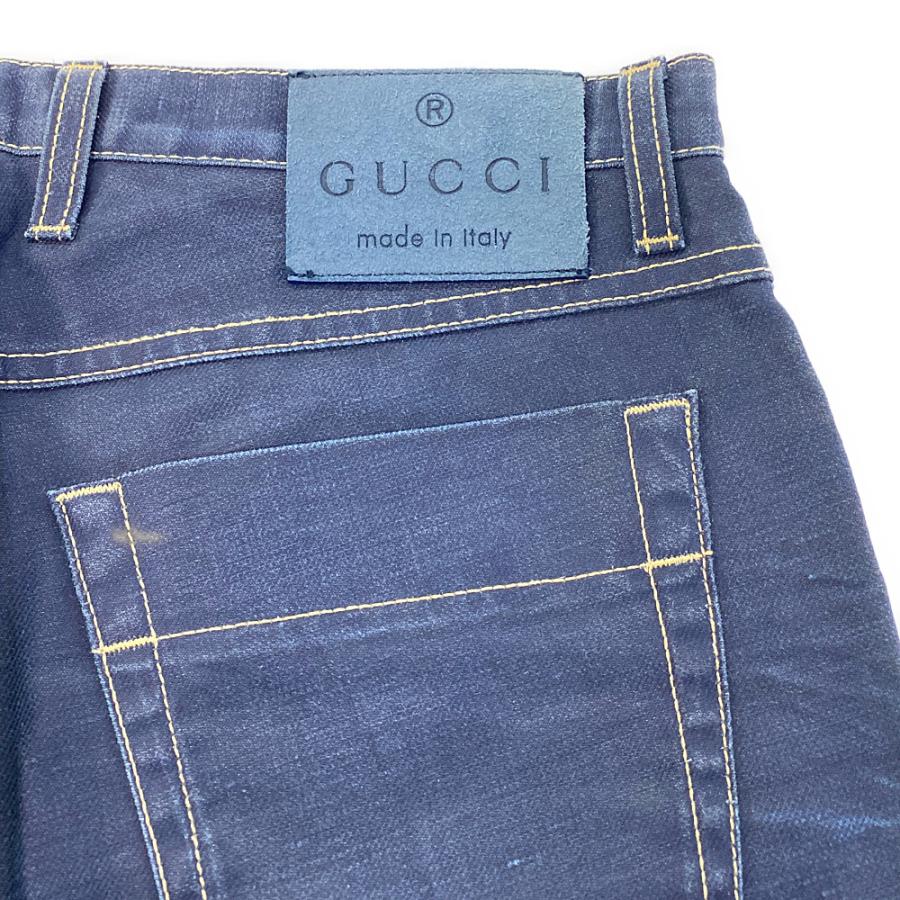 GUCCI（グッチ） ストレートパンツ/314,419XZ859/44/ネイビー/GUCCI