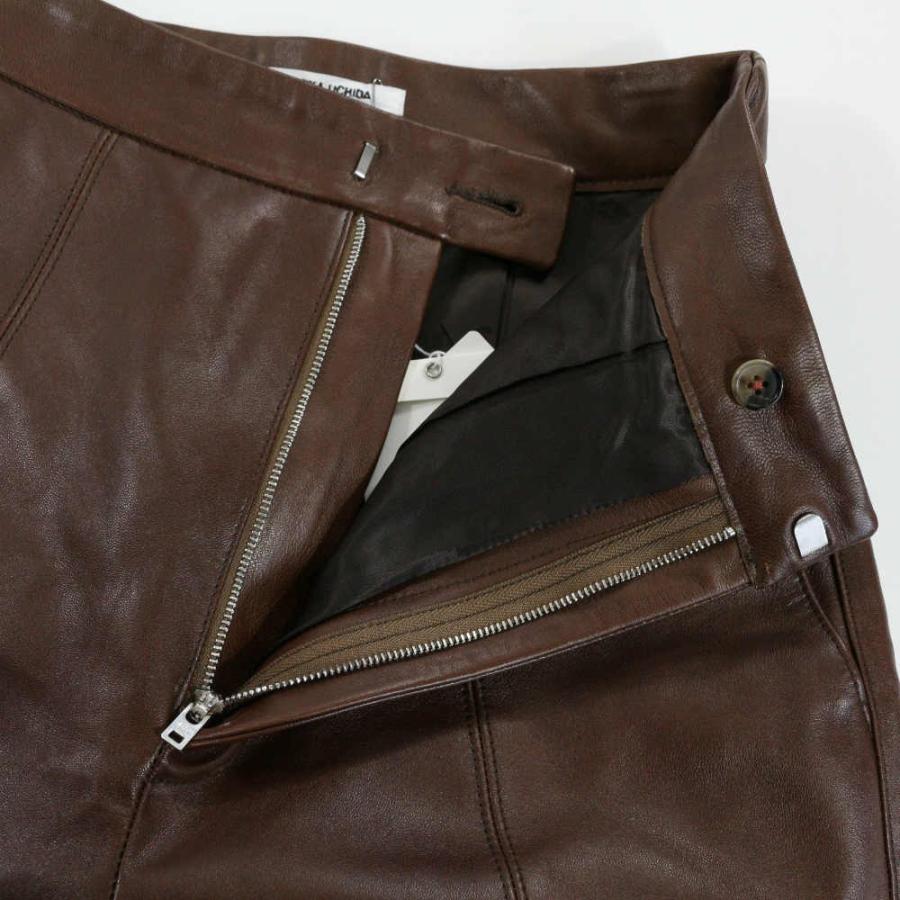 パンツ FUMIKAUCHIDA boots cover leather pants 楽天市場】美品・フミカウチダ BOOTS COVER LEATHER PATNS・スリム