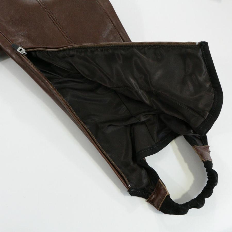 フミカウチダ　ブーツカバー　美品 美品・フミカウチダ BOOTS COVER LEATHER PATNS・スリムブーツ