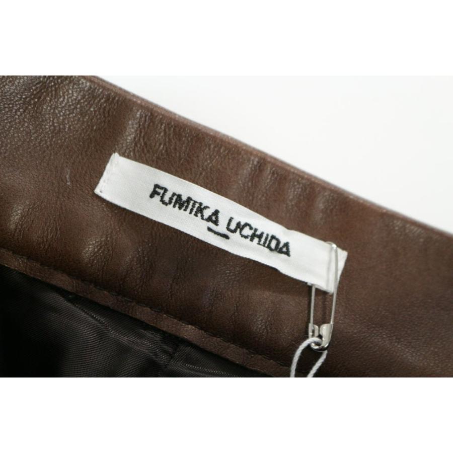 美品・フミカウチダ BOOTS COVER LEATHER PATNS・スリムブーツカバー