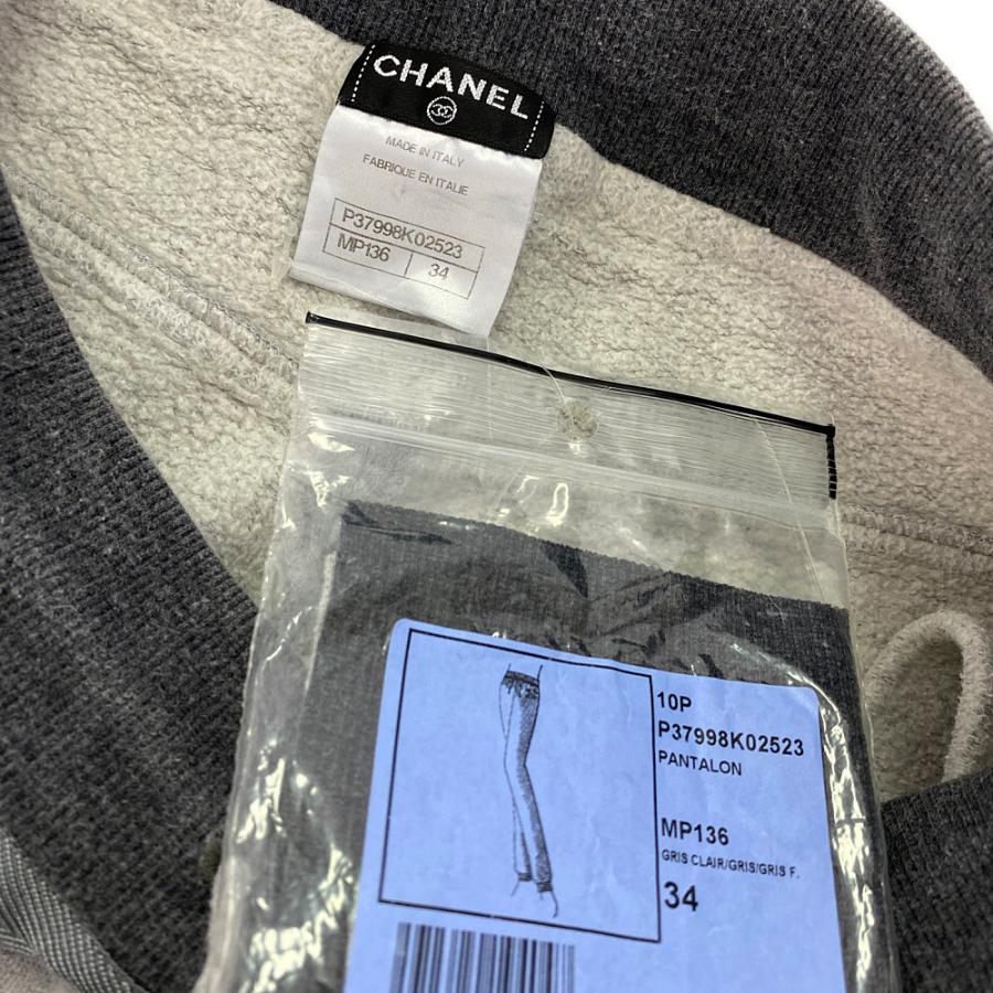 CHANEL シャネル スウェット トラックパンツ/P37998K02523/34/グレー
