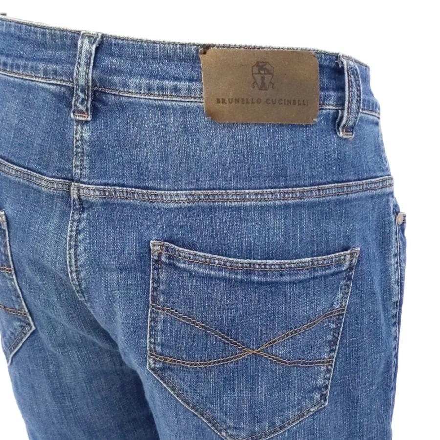 Brunello Cucinelli ブルネロクチネリ モニーレ デニム BRUNELLO CUCINELLI ブルネロクチネリ デニム スリムパンツ/46/ブルー