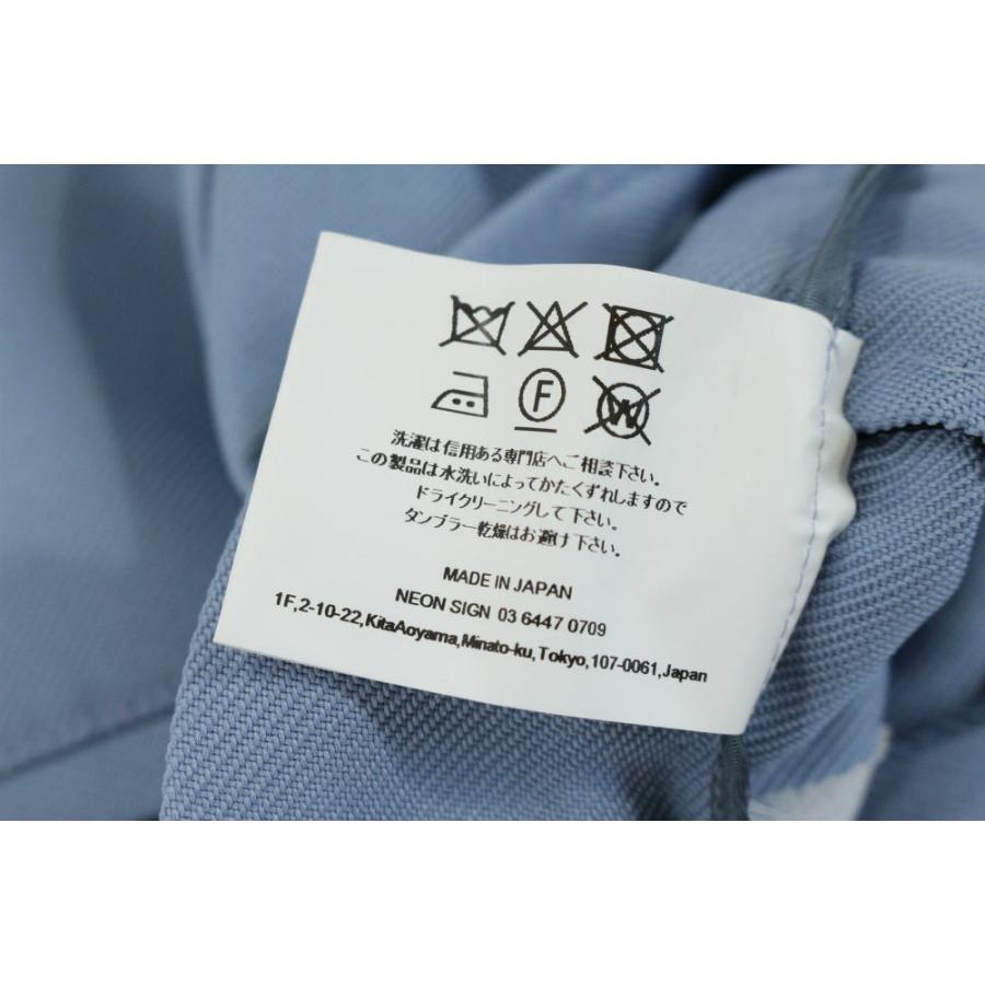 ＊新作＊ 超美品・ネオンサイン CHILD TRACK SLACKS・18AW トラックスラックスパンツ/NO.0893/44/ライトブルー/NEON SIGN/RF2/223269