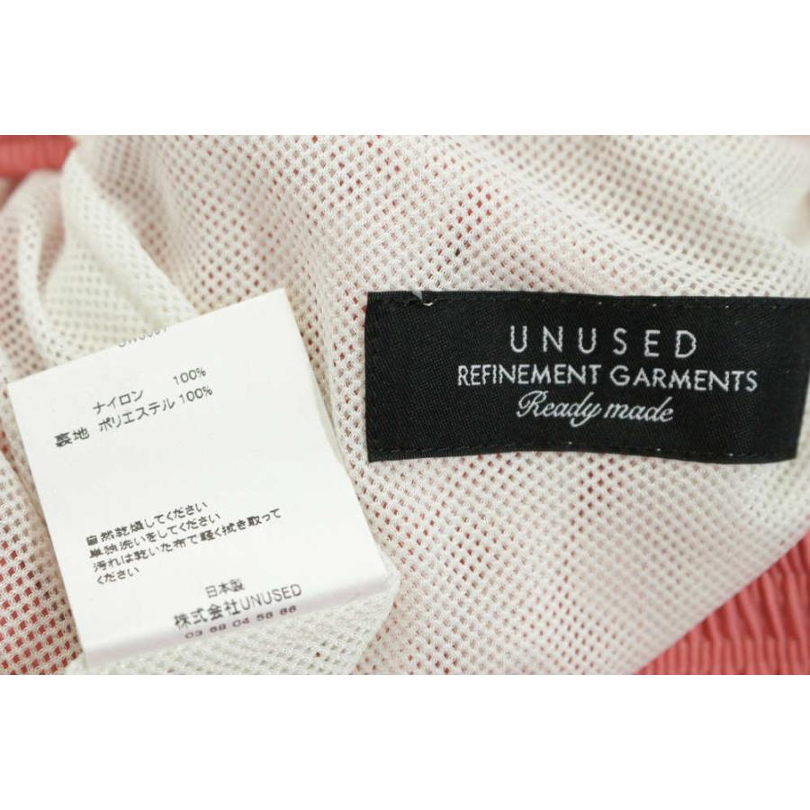 UNUSED ナイロンパンツ サイズ2 18aw UW0697 UNUSED（アンユーズド） 18AW ナイロンパンツ/UW0697/2/ピンク/UNUSED