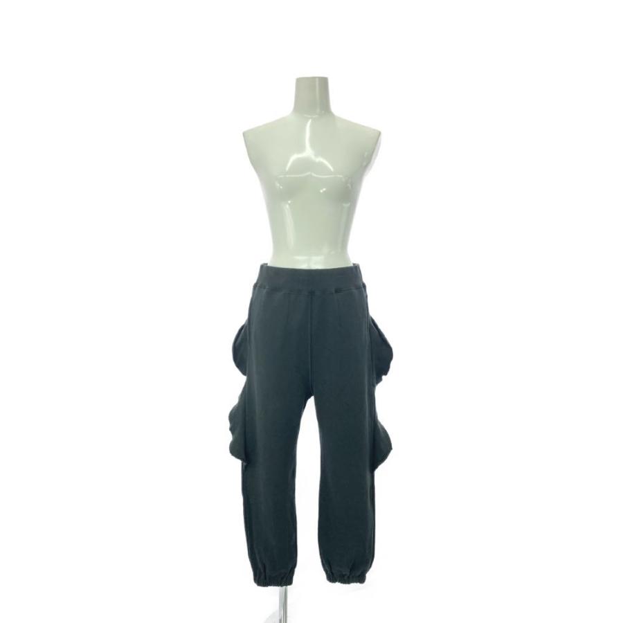 UNDERCOVER アンダーカバー フリルスウェットリブパンツ 黒 20AW 