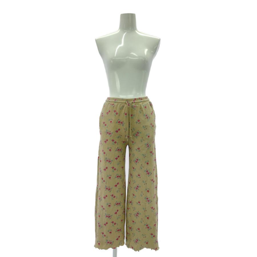 HOLIDAY ホリデイ SUPER RIB PANTS（FLOWER）・フラワー クロップド丈