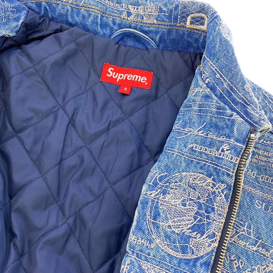 Supreme（シュプリーム） Checks Embroidered Denim Jacket （Gジャン