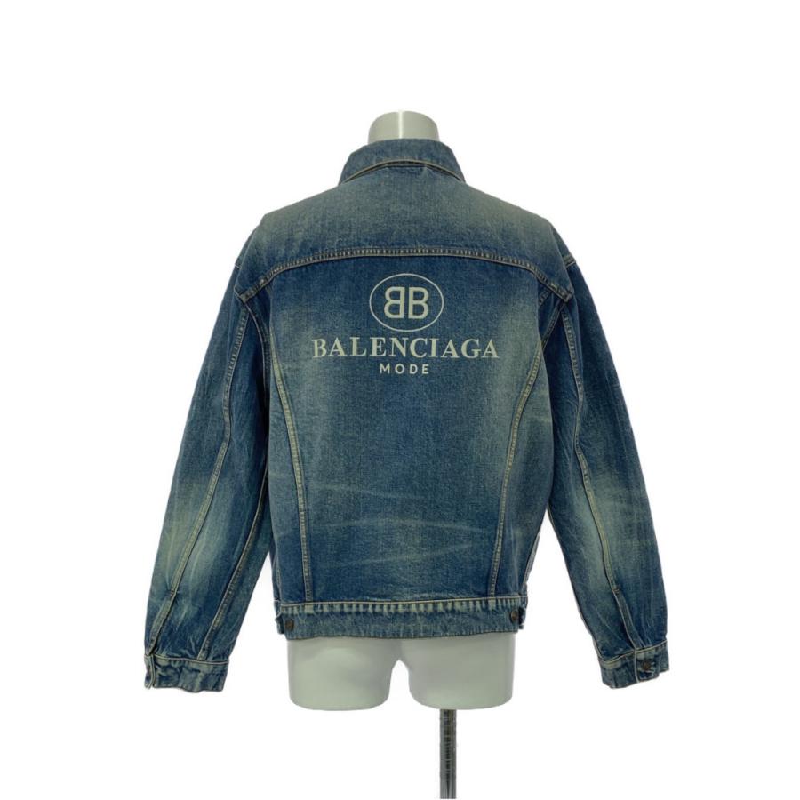 BALENCIAGA バレンシアガ 18AW バックBBロゴ刺繍デニム