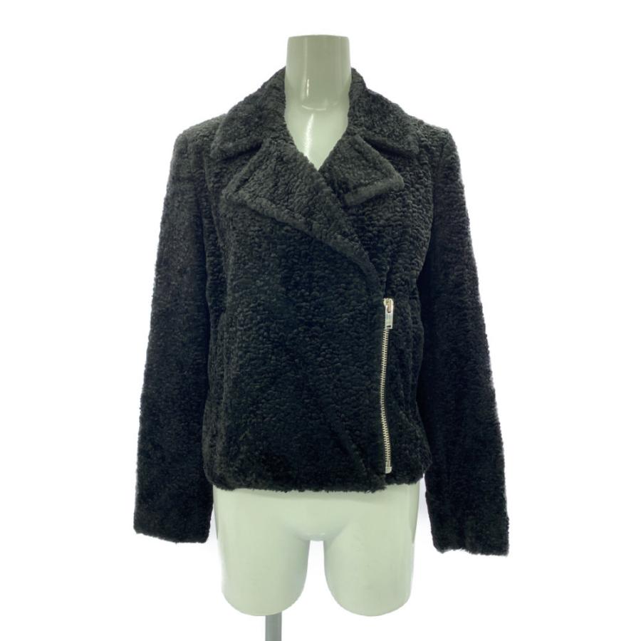 theory セオリー EMBOSSED FAUX SLIM MOTO B ライダース