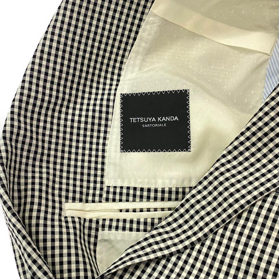 テツヤカンダ Ermenegildo Zegna ギンガムチェック シルク サマー