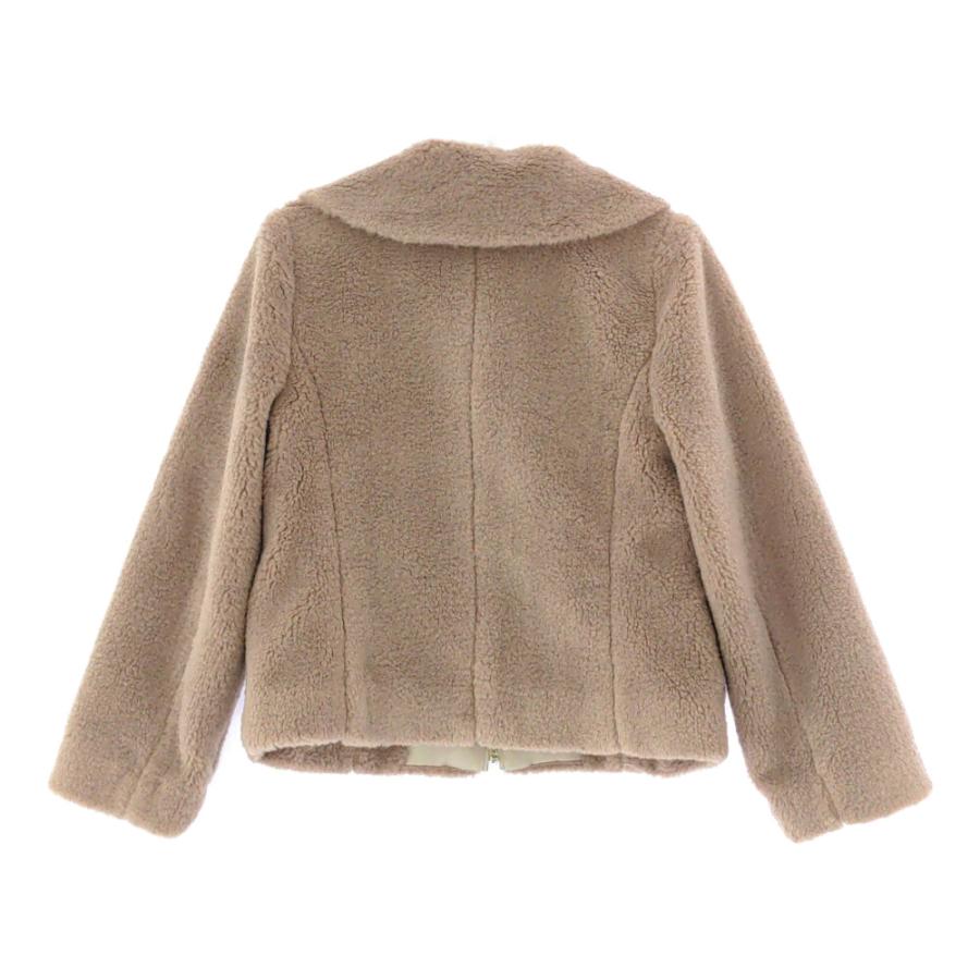 エムマーリエルカセット 衿付きエコファー・ジップアップ ショート  