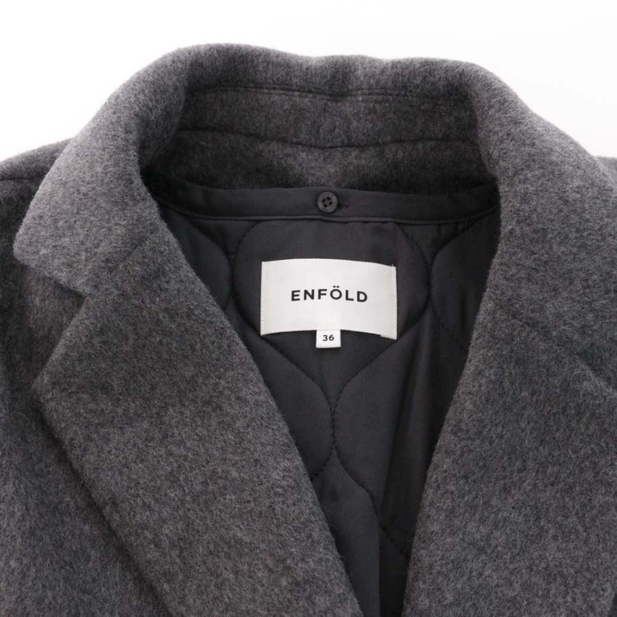 ENFOLD エンフォルド チェスターオーバーサイズコート 中綿入り ENFOLD エンフォルド チェスターオーバーサイズコート 中綿入り