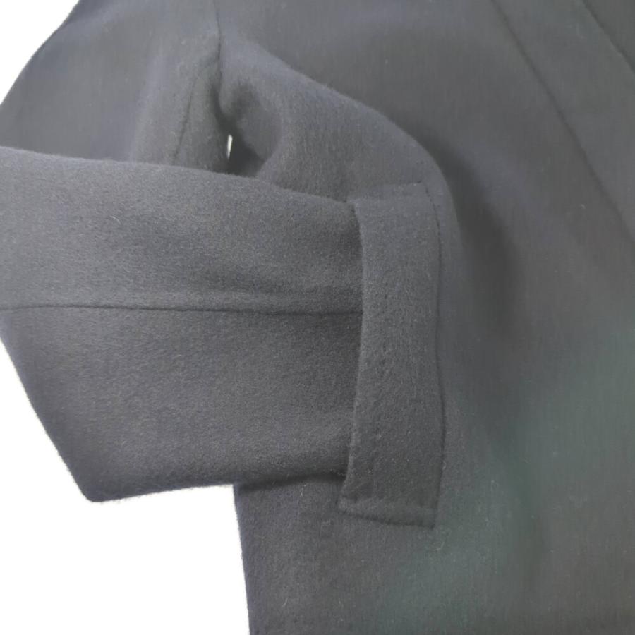 (ラスト1点) INED イネド ウール ショート丈 ノーカラーコート/71-54112010/9/ネイビー/アウター/デート/b251224/600803 | INED | 09