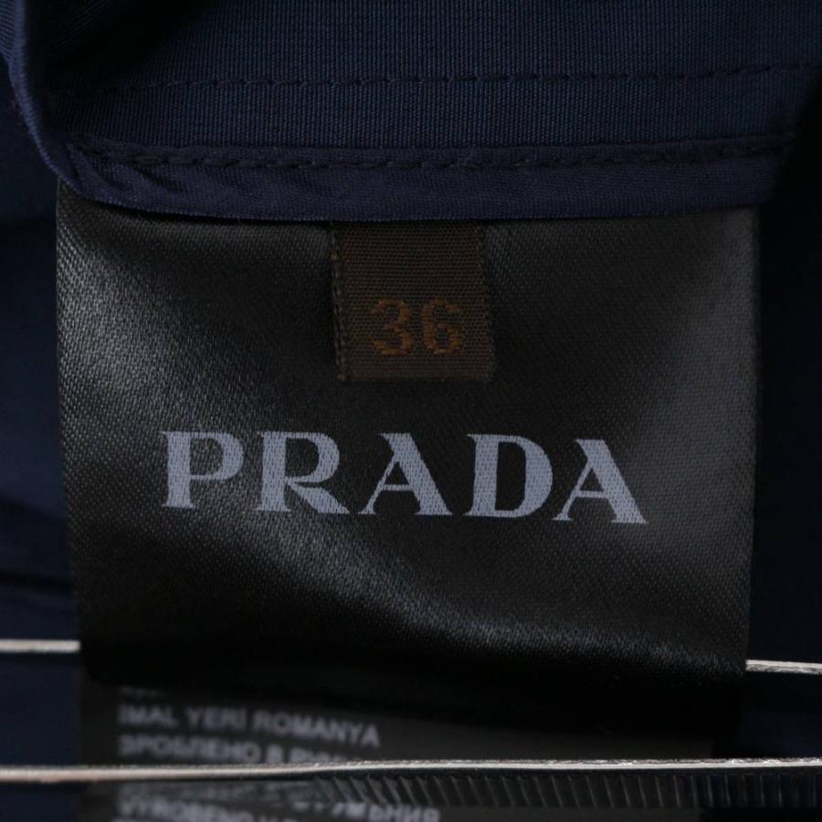 プラダ ステンカラーコート ベルト付/290850R151U43/36/ネイビー/PRADA/RF4/b191012/312198｜rfstore｜08