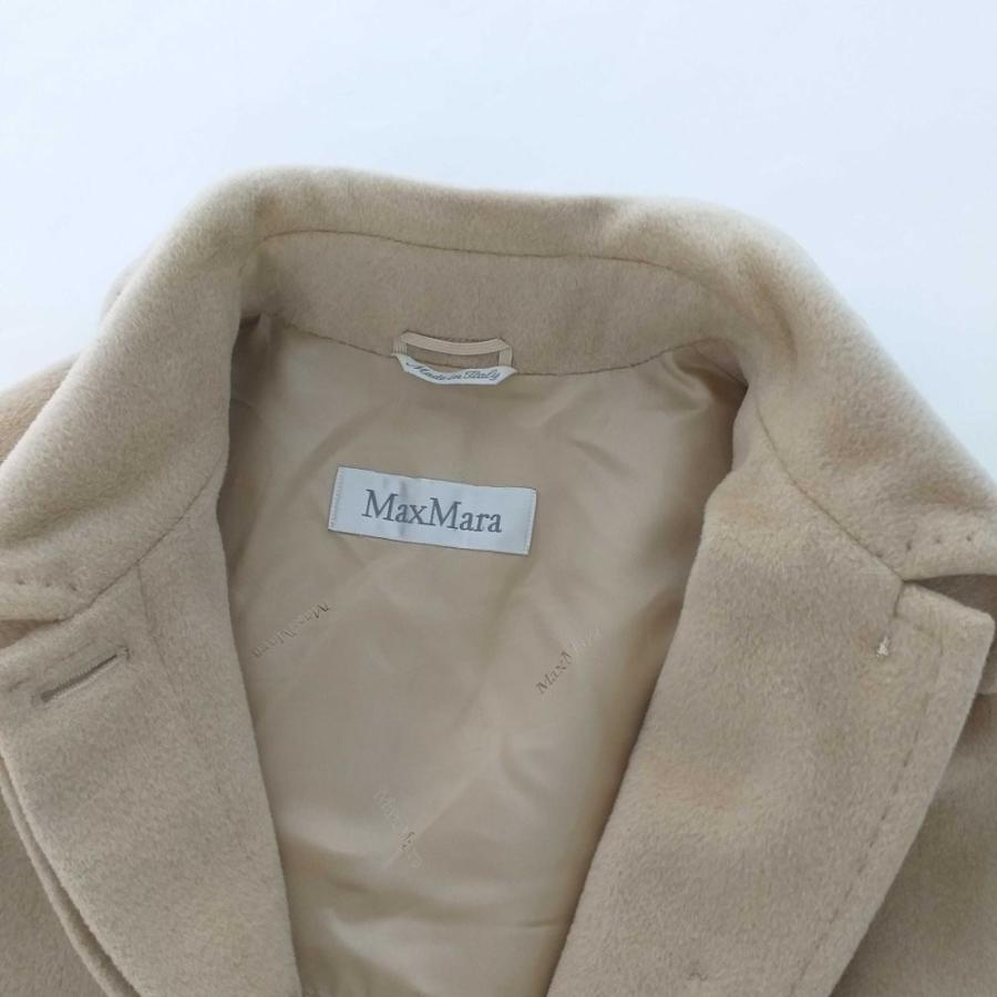美品　マレーラ　マックスマーラ　ウールコート　トレンチ　カシミヤ ベージュ　L Max Mara（マックスマーラ） ステンカラーコート カシミヤ混/42