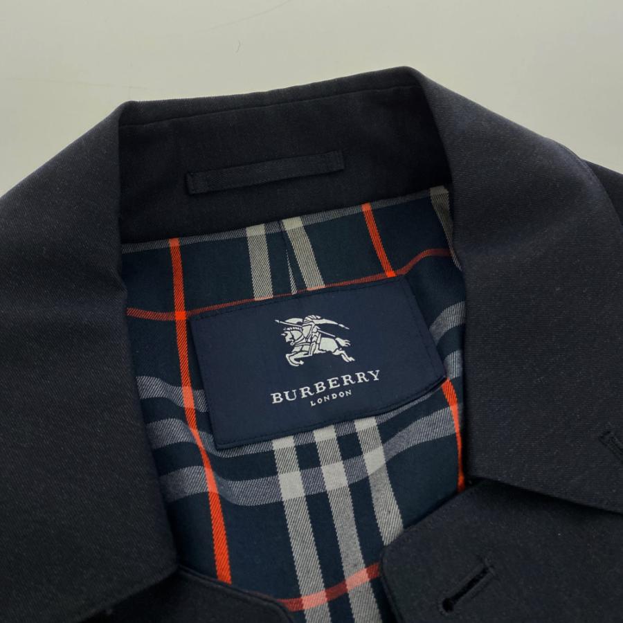タ*☆様 BURBERRY バーバリー ネイビー ウール カシミア ステンカラー BURBERRY - バーバリー カシミヤ100％ ステンカラーコート