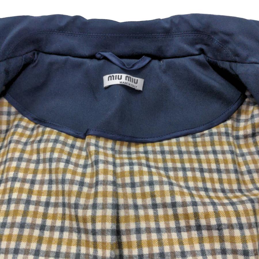 MIUMIU紺色トレンチコート miumiu ミュウミュウ メンズ アーカイブ トレンチコート 48 ネイビー
