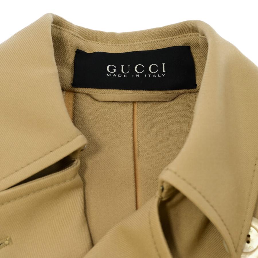 GUCCI グッチ バックプリーツ トレンチコート ライトアウター GUCCI グッチ バックプリーツ トレンチコート ライトアウター