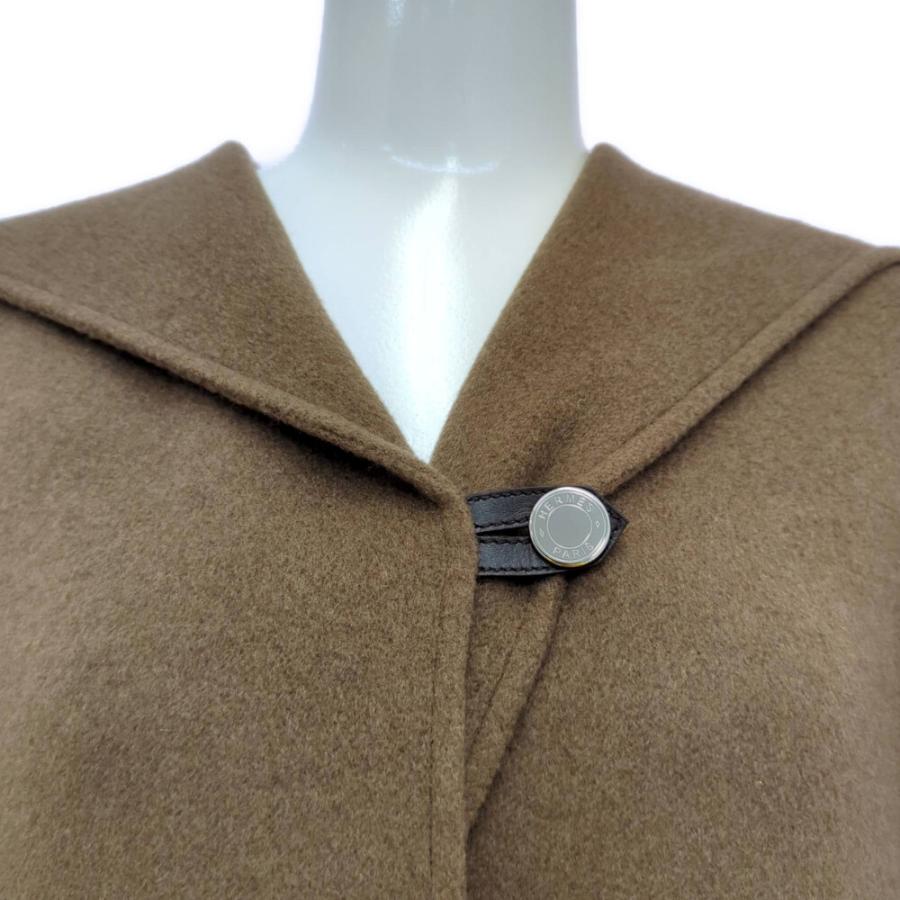 HERMES（エルメス） MANTEAU ESPRIT PEIGNOIR・カシミア フード ラップ