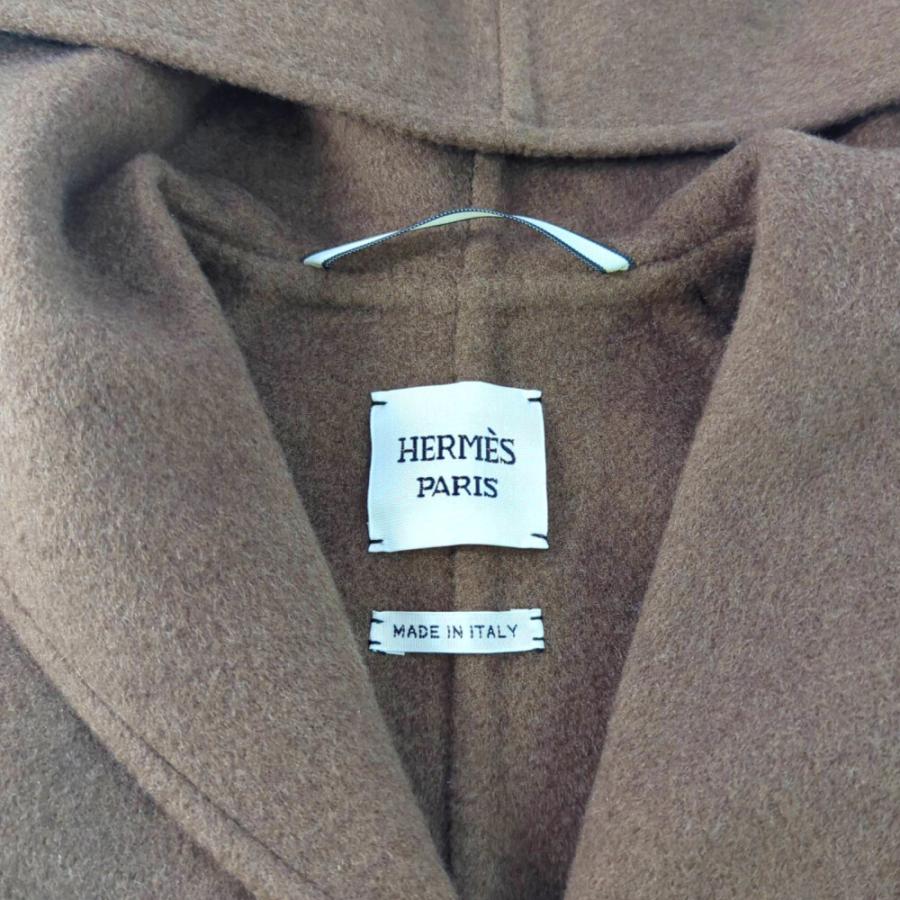 HERMES（エルメス） MANTEAU ESPRIT PEIGNOIR・カシミア フード ラップ