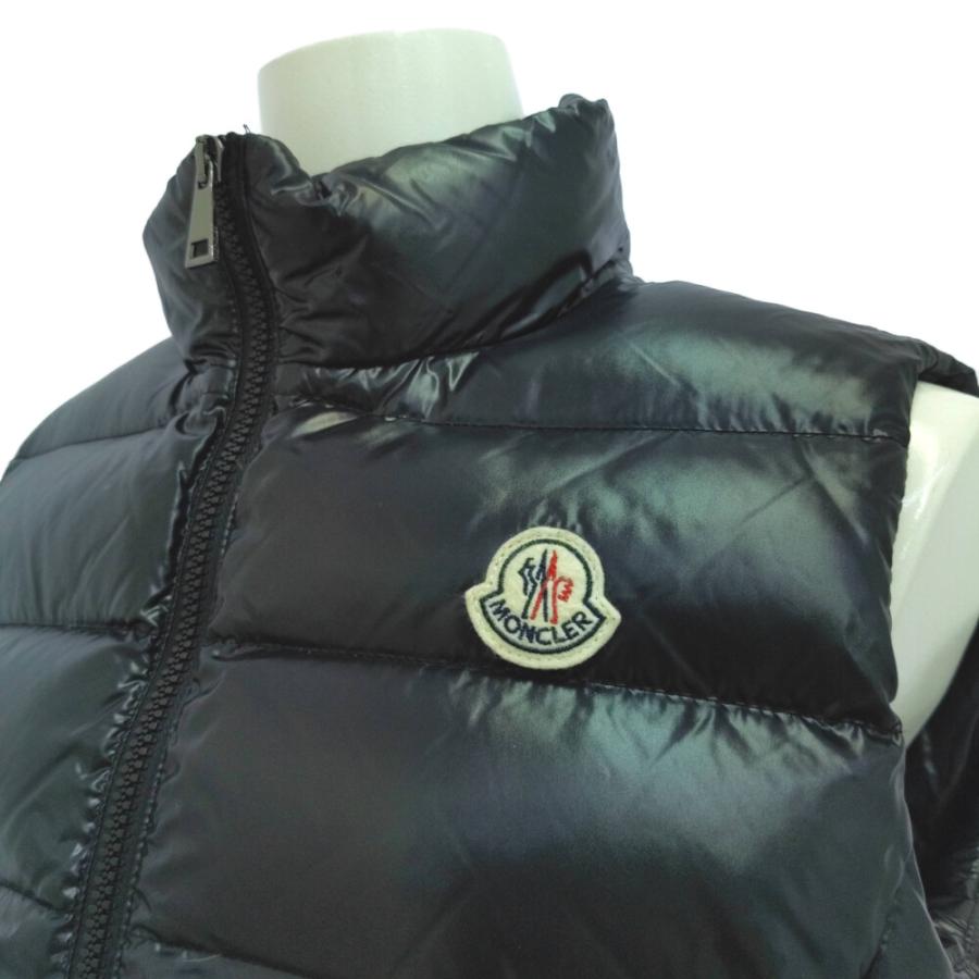 美品　MONCLER 黒 ダウンベスト　2号 MONCLER モンクレール ナイロン ダウンベスト/2/ブラック/ダウン