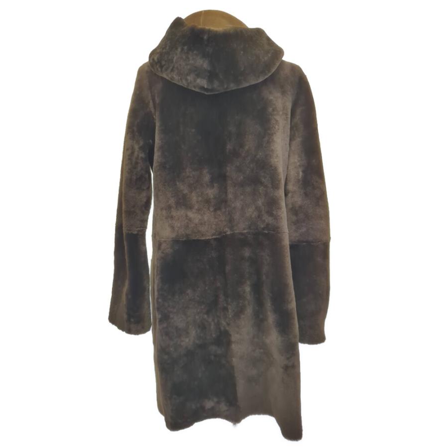 ラスト1点) アンノウン イギリス製 リバーシブル 羊革 ムーンコート