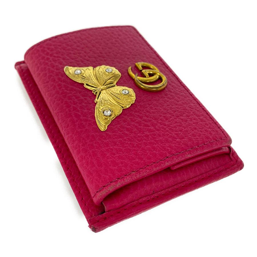GUCCI グッチ GGマーモント・バタフライカードケース・コイン GUCCI グッチ GGマーモント・バタフライカードケース・コイン