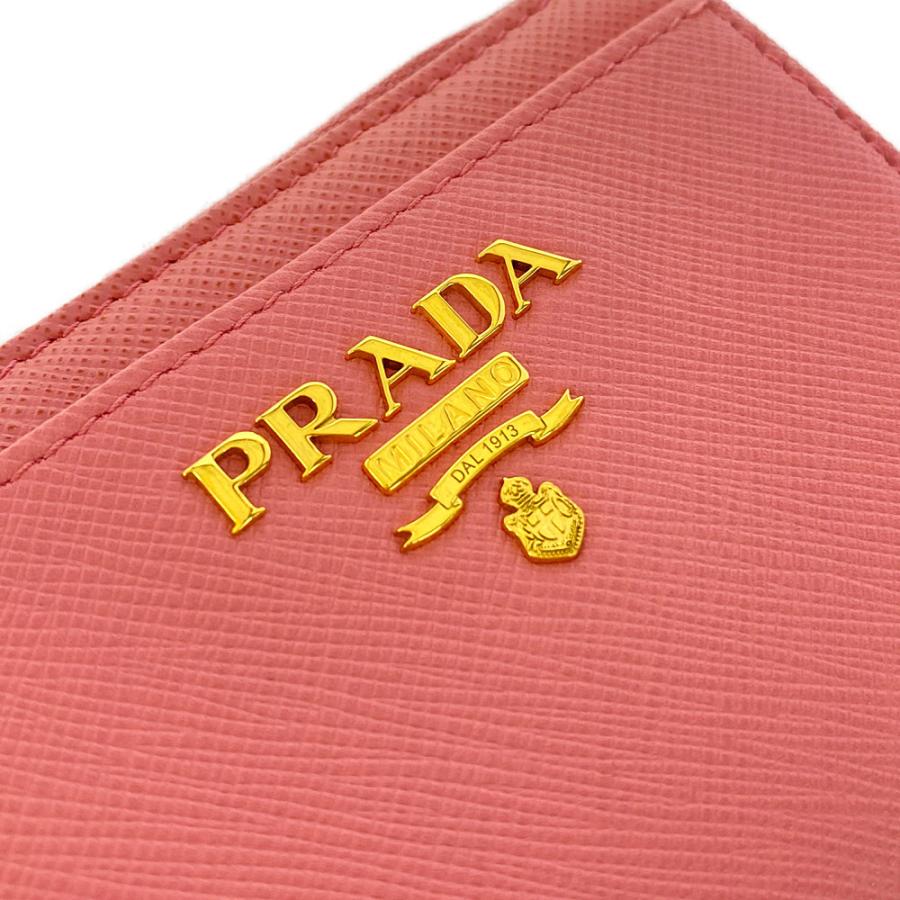 PRADA　プラダ　レザー　コインケース　コインパース　小銭入れ　ピンク PRADA プラダ L字ファスナーコインケース（コインパース・小銭
