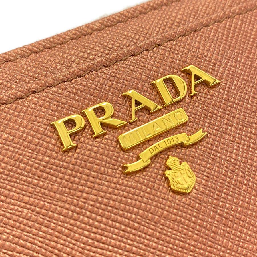PRADA オレンジ コインケース PRADA プラダ レザー L字ファスナーコインケース（コインパース